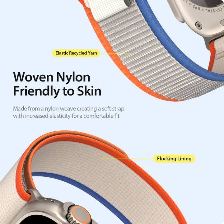 Actual product image Dux Ducis YJ Series Nylon Bracelet (42 mm, 44 mm, 45 mm, Nylon)