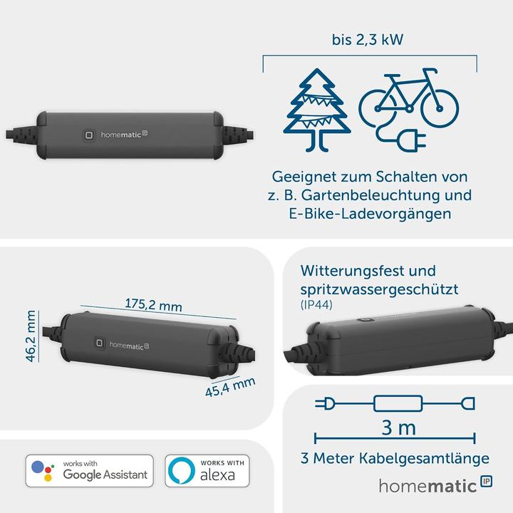 Produktbild Homematic IP Schalt-Mess-Kabel - aussen HmIP-PSMCO