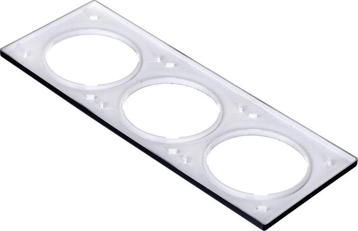 Actual product image Fibaro Triple Cover Plate FG-Wx-PP-0004-8 anthracite