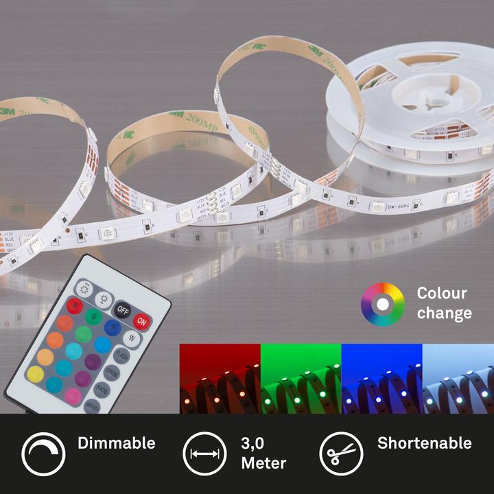Immagine prodotto Briloner LED Superline (RGB, 300 cm, Interno)
