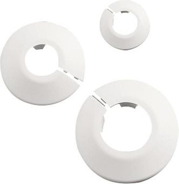 Actual product image Franz Haas HAAS flap rosette 50x18mm, white, PP, for radiators