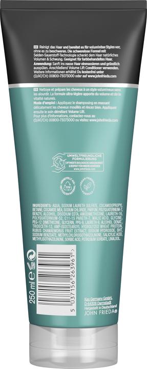 Produktbild John Frieda Volume Lift - Nicht Beschwerendes Shampoo (250 ml, Flüssiges Shampoo)