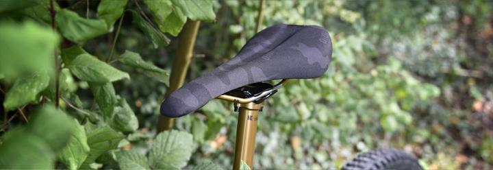 Actual product image DMR Saddle/selle OiOi. Black Camo.