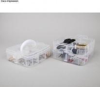Produktbild Rayher Sortierbox mit Tragegriff, 3x6 Fche