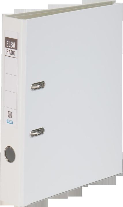 Immagine prodotto Elba Cartella rado plast, larghezza dorso: 50 mm, bianco DIN A4, copertina esterna/interna in PVC, con (A4, 50 mm, 1 Pezzo/i)