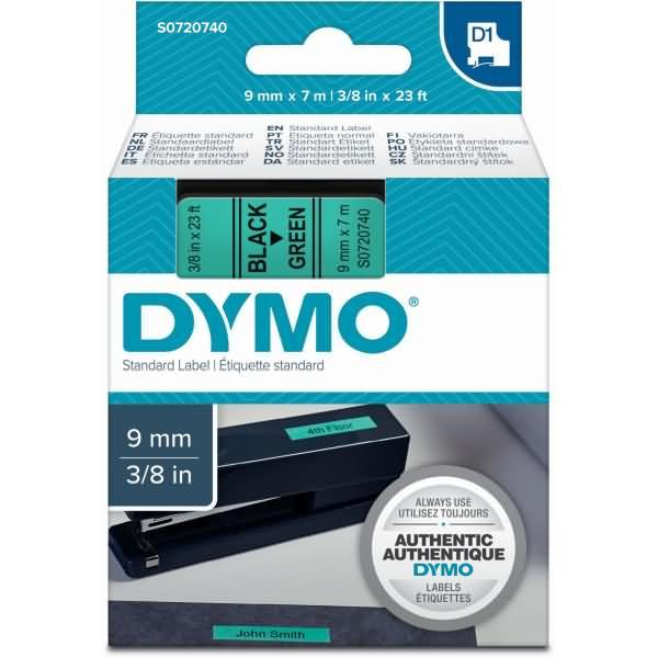 Produktbild Dymo S0720740 Standardband (0.90 cm, Grün)