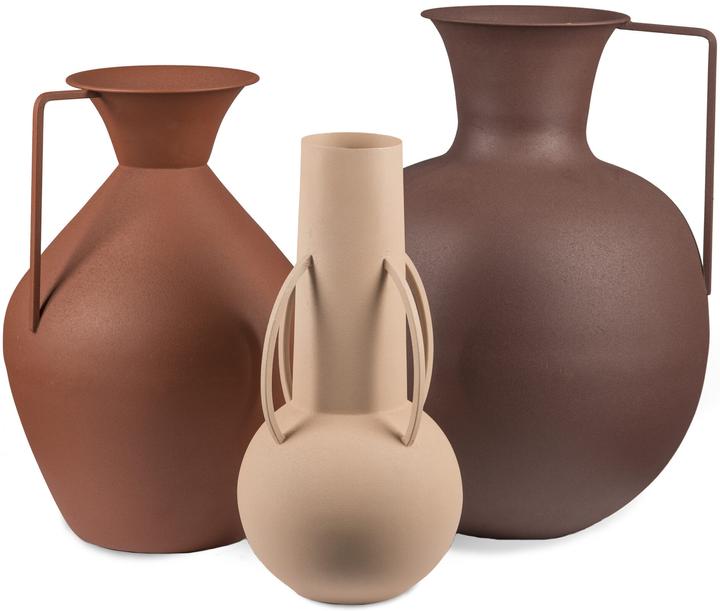 Pols Potten 3-piece vase set Roman Brown (3 x)