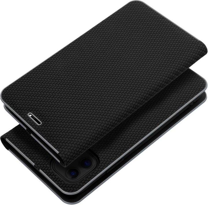 Image du produit Forcell Book case OEM LUNA Book Gold for IPHONE 16e (SE 4 2025) black (Apple iPhone 16e)