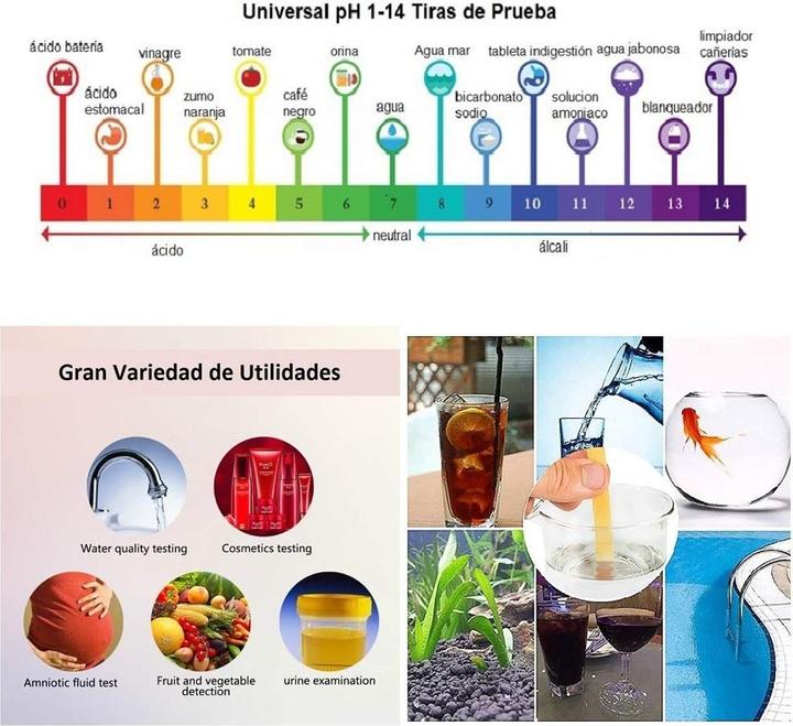 Produktbild König Design Pool Teststreifen PH Wert Test Streifen Wassertest für Teich Wasser Pooltester (Wasserpflege Aquarium)
