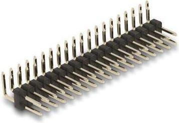Image du produit Delock Connecteur mâle 20 broches, pas de 2,54 mm, 2 rangées, coudé, 5 pièces