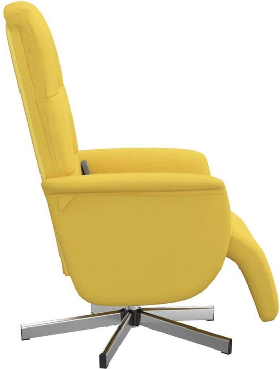 Produktbild VidaXL Massagesessel mit Fussteil Hellgelb Stoff,Farbe