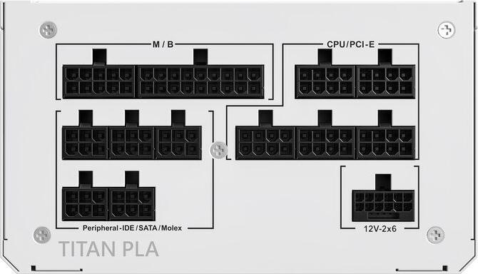 Actual product image Montech Titan PLA 1000W - 80 PLUS & Cybenetics Platinum, modular, PCIe 5.1 - 1000 Watt (1000 W)