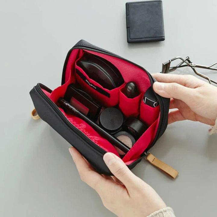 Immagine prodotto Only-Bags.Store Borsa per cosmetici Semplice borsa per cosmetici monocolore Pouch Borsa per toilette Make up
