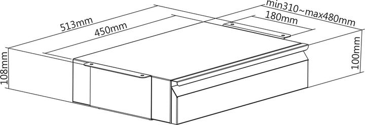 Actual product image Digitus Underbench drawer
