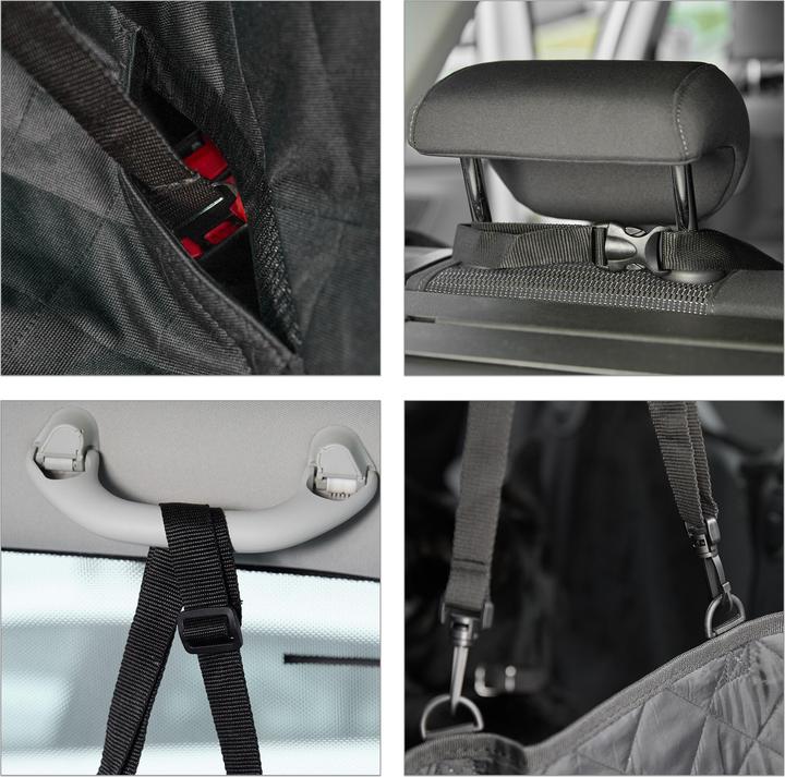 Actual product image Relaxdays Car back seat dog blanket (Dog, Reflectors)