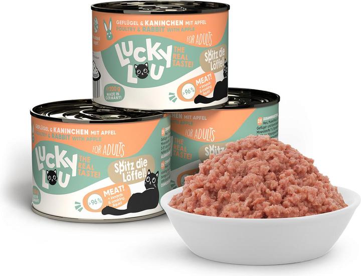 Actual product image Lucky Lou Cat wet food (Adult, 1 pcs., 251 g)