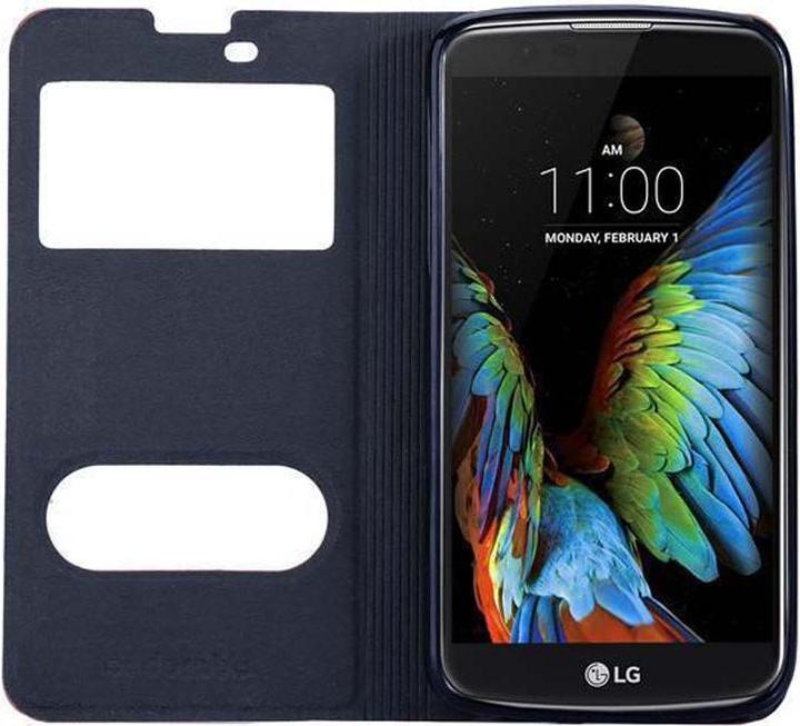 Actual product image Cadorabo Book with View double window cover (LG K10)