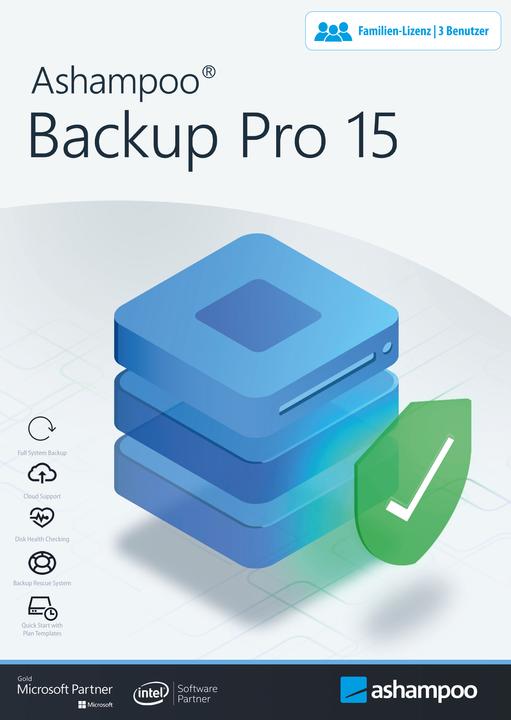 Produktbild Backup Pro 15 (3 User, 1 Geräte/User, unbegrenzt)