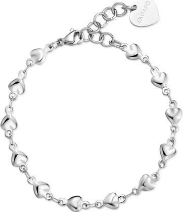 Sagapo S'Agapo Women's Chunky Steel Bracelet Shk93 185mm Stainless (18.50 cm, Edelstahl)