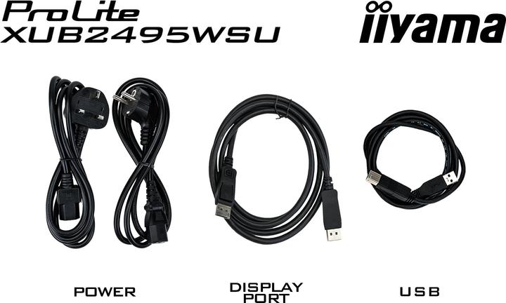 Actual product image iiyama Dis 24 PL XUB2495WSU-B5 IPS (1920 x 1200 pixels, 24")