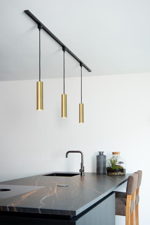 Immagine prodotto Lucide Pendente TRACK FLORIS - Sistema a binario - 1xGU10 - Oro opaco / ottone 09955/01/02 (GU10)