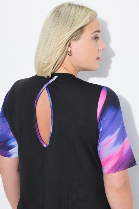 Produktbild Ulla Popken T-Shirt, Rücken-Cut-Out, Rundhals, Halbarm, recycelt (46, 48)