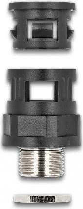 Immagine prodotto Delock Raccordo con filettatura esterna in ottone M25 nero 2 pezzi