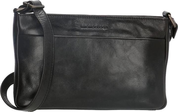 Immagine prodotto Micmacbags Hide & Stitches Porto Umhängetasche - Schwarz - 100% Leder