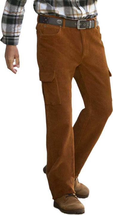 Actual product image Atlas For Men Mens Corduroy Cargo Trousers (Frequency band 38 (2600 MHz))