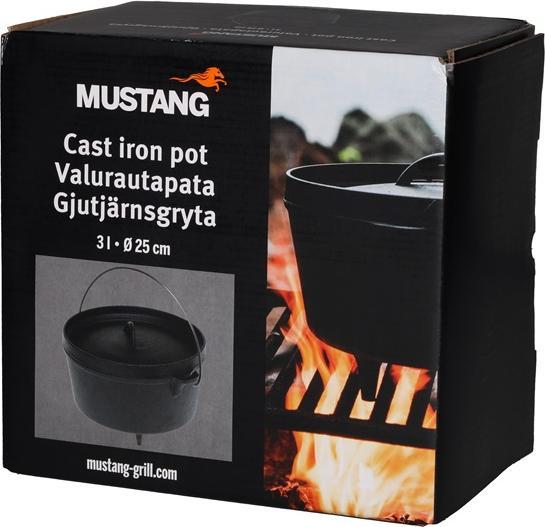 Actual product image Mustang Grill Cast iron pot 3l "Mustang (Cast iron)