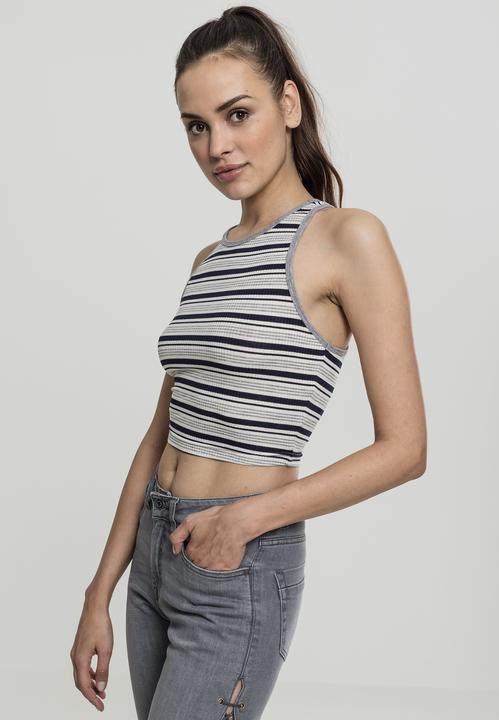Immagine prodotto Urban Classics Top a strisce a coste per donna (XL)
