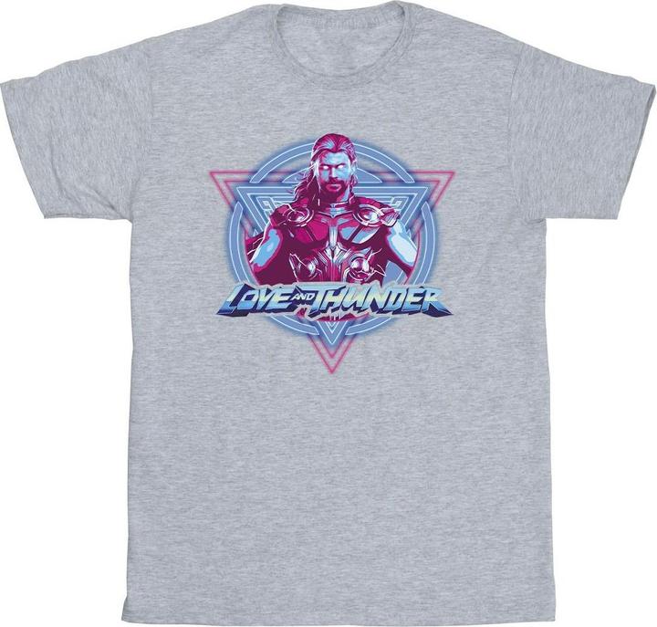 Thor Love And Thunder Neon Badge TShirt (M)