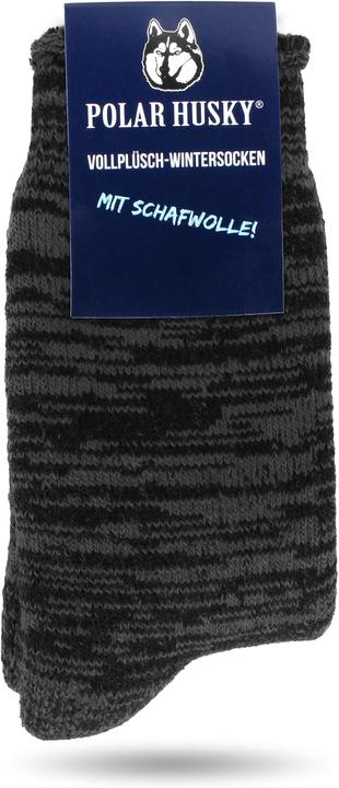 Immagine prodotto Polar Husky Farbige Vollplüsch-Socken mit Wolle (Confezione singola, 39 - 42)