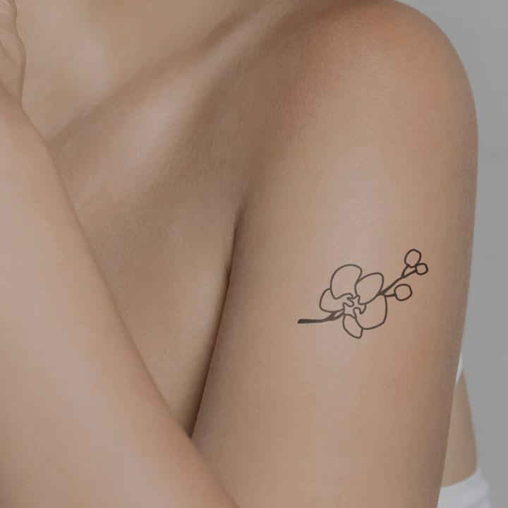 Produktbild minink Temporäres Tattoo – Schöne Orchidee