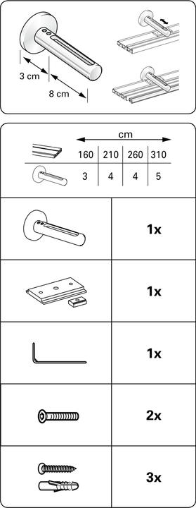 Nutritional values and ingredients Gardinia Wall bracket