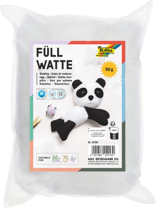 Produktbild Folia Bastelwatte / Fllwatte, weiá, Inhalt: 50 g