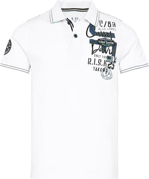Camp David Poloshirt Base Jumping Kurzarmshirt mit Polokragen (M)
