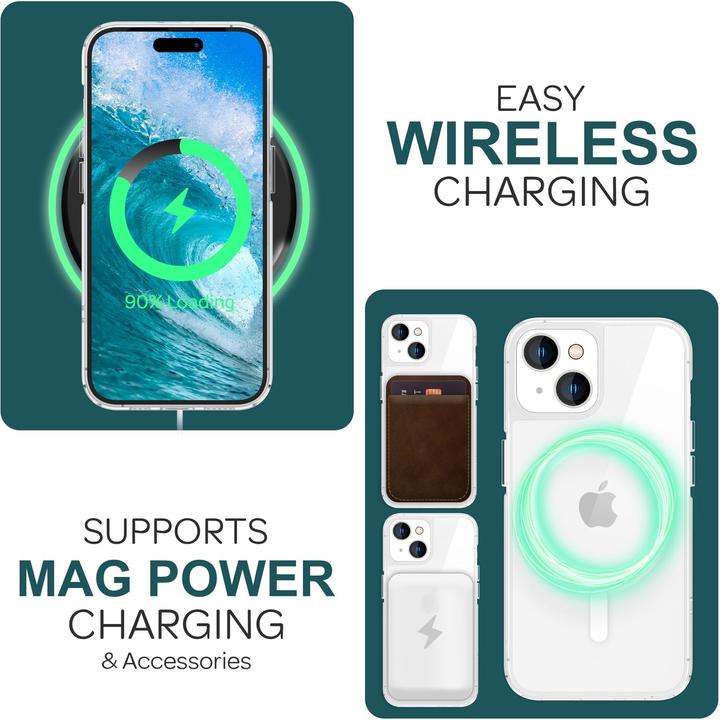 Immagine prodotto Nalia Custodia rigida trasparente con MagSafe (Apple iPhone 15 Plus)