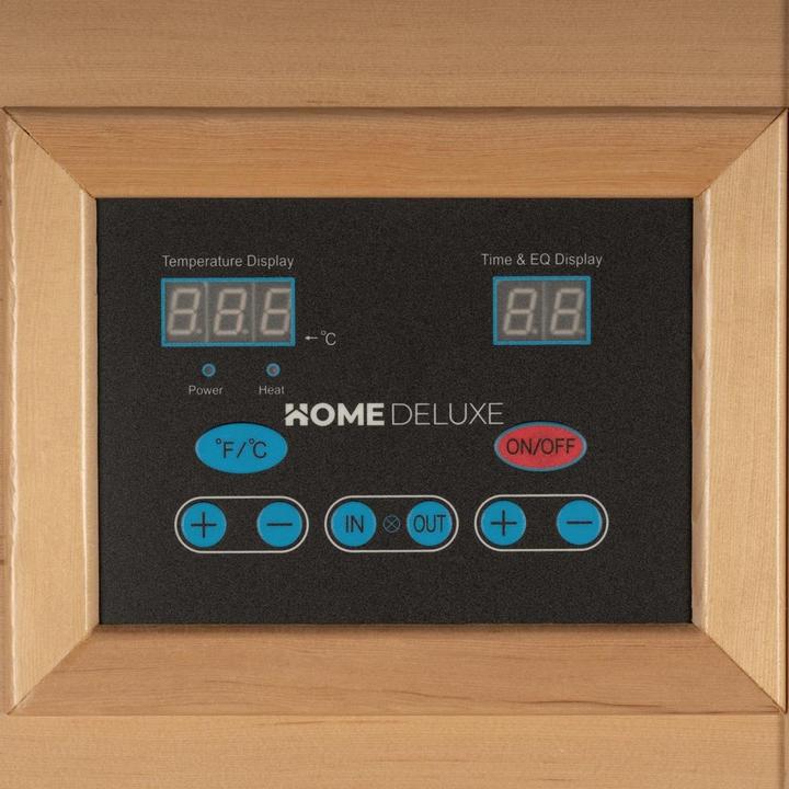 Immagine prodotto Home Deluxe Cabina a infrarossi IKENNA M - 120x105cm per 2 persone - Cabina a infrarossi con 1750 Watt