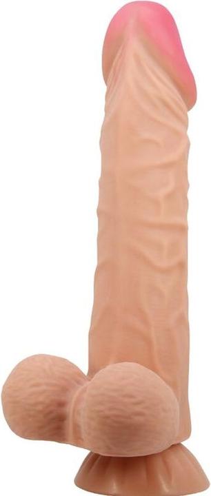 Image du produit Pretty Love Gode Réaliste De La Série Sliding Skin Avec Ventouse Sliding Skin Marron 24 cm