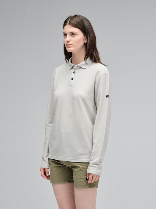 Actual product image Mover Plastic Free Sportswear Long Sleeve Merino Polo (M)