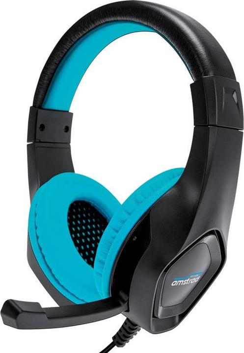 Produktbild Amstrad Gaming Headset 40mm Power Bass Blau (Kabelgebunden)