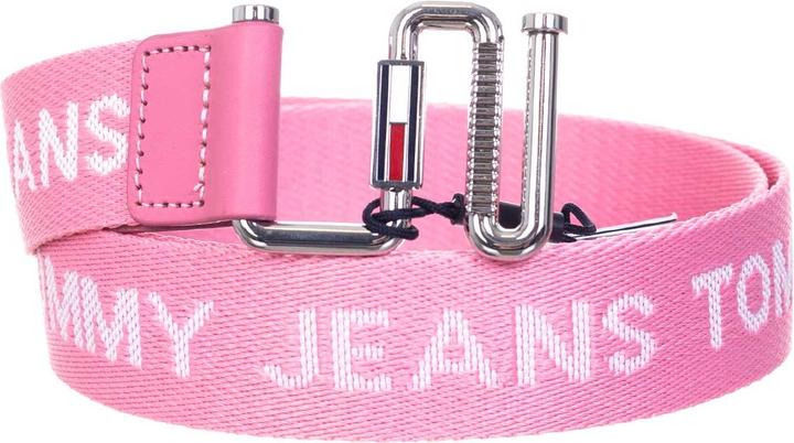 Tommy Hilfiger Tommy Jeans Damen TJW Essential Webbing Belt Gürtel, Fresh Pink, 80 cm (80)