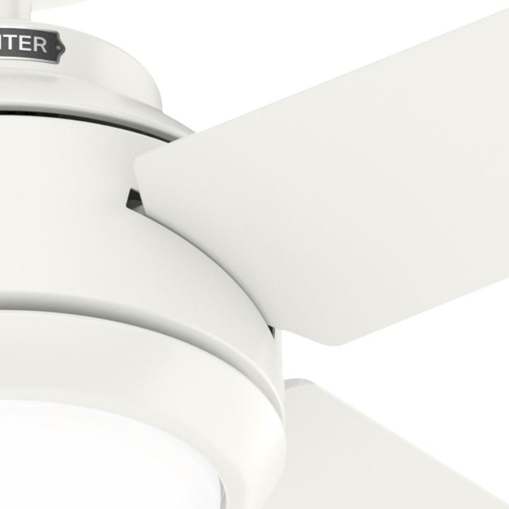 Produktbild Hunter Fans DC Deckenventilator Greta Weiss mit LED & Fernbedienung (45 dB)