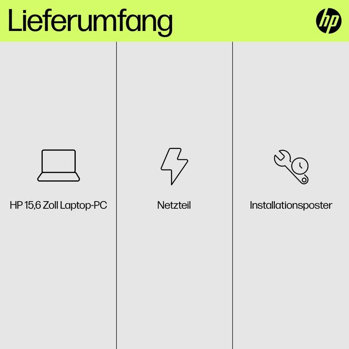 Produktbild HP 15-fd0517ng 39,6cm (15,6 ) N100 8GB 512GB (15.60", 8 GB, 512 GB, DE)