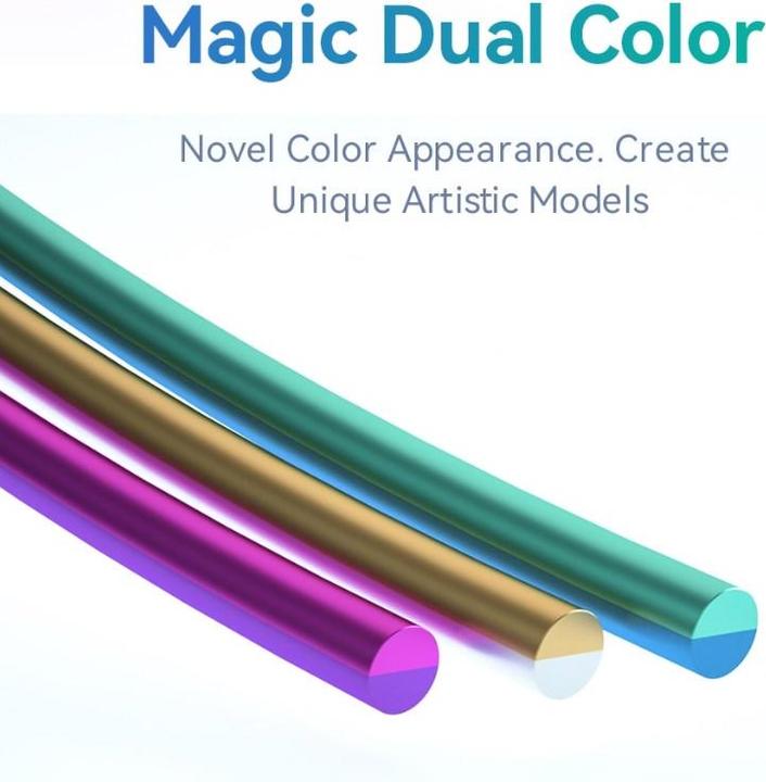 Actual product image eSUN eSilk Magic-PLA (PLA, 1.75 mm, 1000 g, Blue)