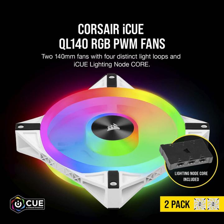 Image du produit Corsair iCUE QL140 RGB (140 mm, 2 x)