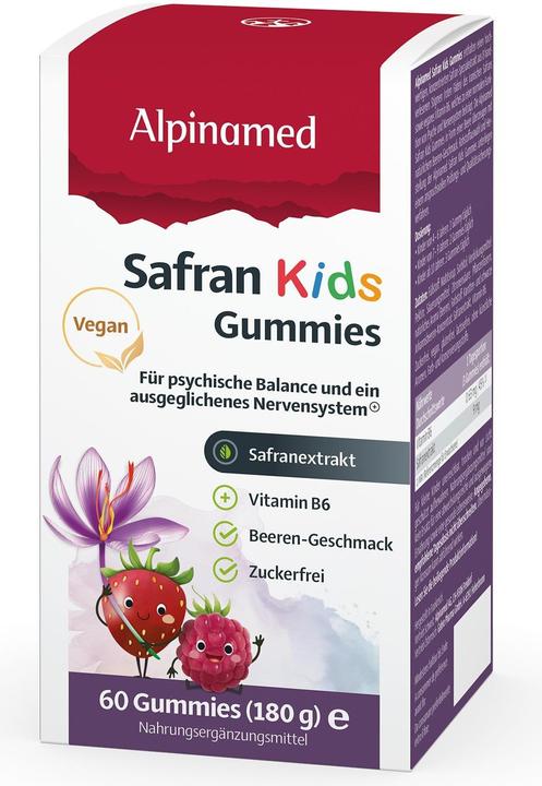 Actual product image Alpinamed Saffron Kids Bears (60 Piece, Pills, 228 g)