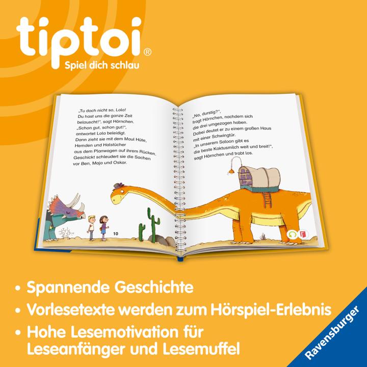Produktbild tiptoi Lese-Lausch-Abenteuer Dino-Stadt (Deutsch, Annette Neubauer, Nikolai Renger, 2023)