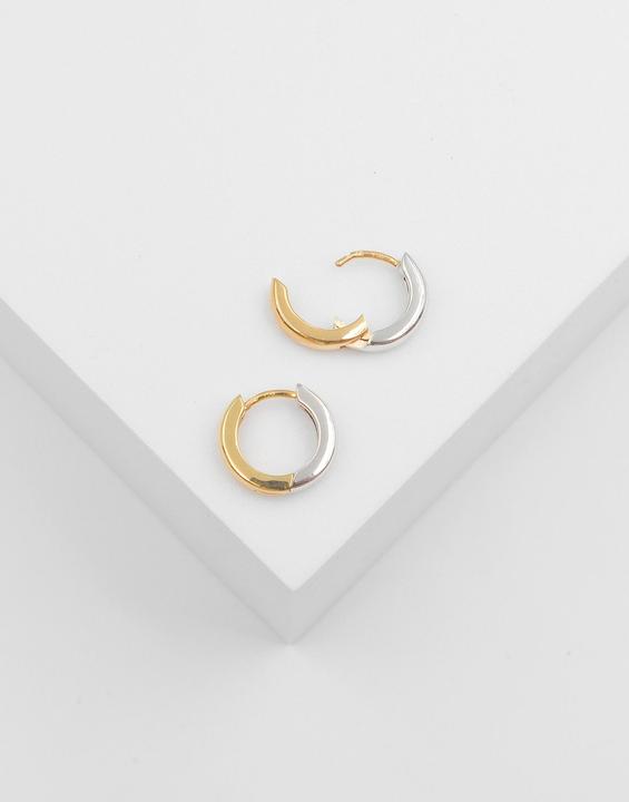 Image du produit Muau Créoles (750, Or blanc, Or jaune 18 carats)